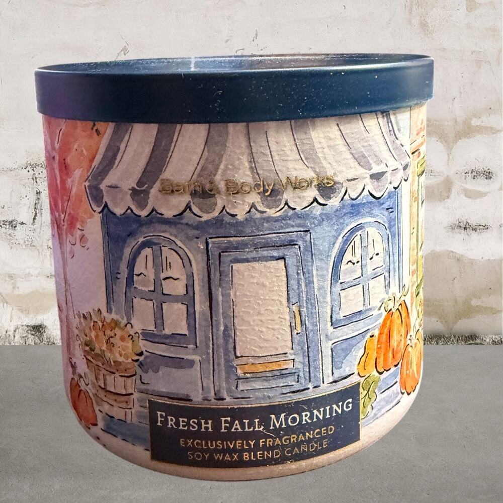 Bath & Body Works Fresh Fall Morning 3-Wick Candle NIB